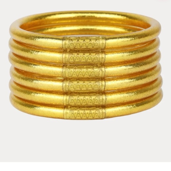 Budhagirl Jewelry - Budha Girl Gold All Weather Bangles size M